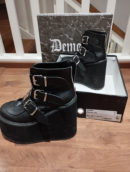 Demonia Swing 105 platform-kengät koko 37
