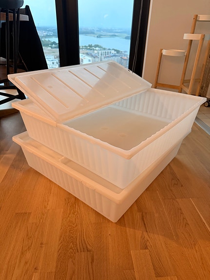 IKEA säilytyslaatikot kannella 2kpl