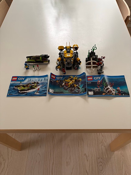LEGO City meriaiheiset setit ohjeilla
