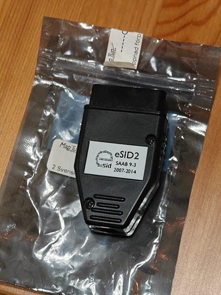 eSID 2 -obd-palikka Saab 9-3 2007->