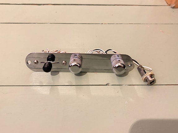 Fender player telecaster control plate sähköillä (CTS)