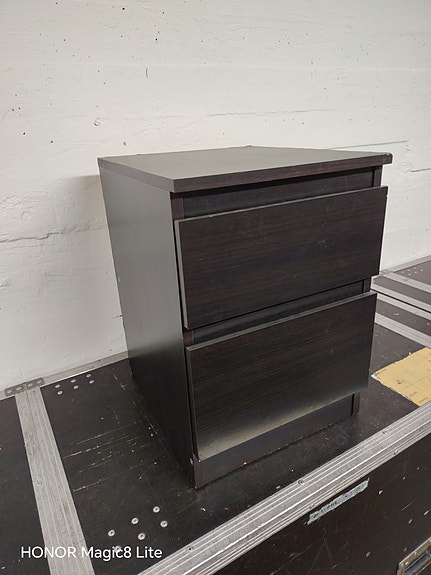 IKEA KULLEN yöpöytä / pikkulipasto (2 laatikkoa)