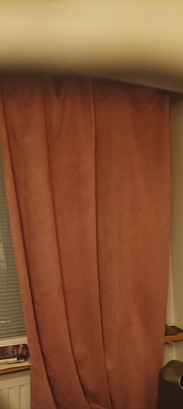 IKEA verhot oranssi rengasverho 100 % polyesteri