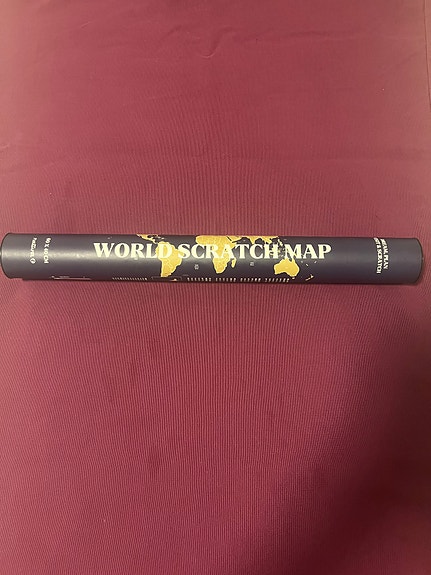 World Scratch Map raaputettava maailmankartta juliste