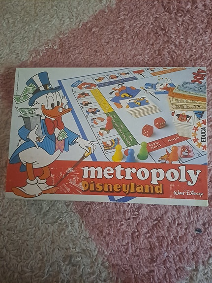 Disneyland Metropoly lautapeli Aku Ankka
