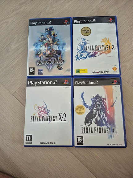 Kingdom hearts, final fantasy x, x-2 ja 12