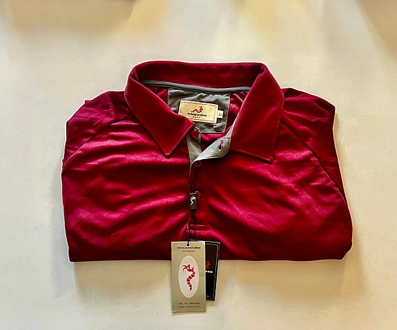 Uusi golf pikeepaita 3XL, viininpunainen, Woodworm