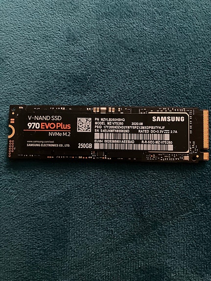 Samsung 970 EVO Plus 250GB NVMe M.2 SSD