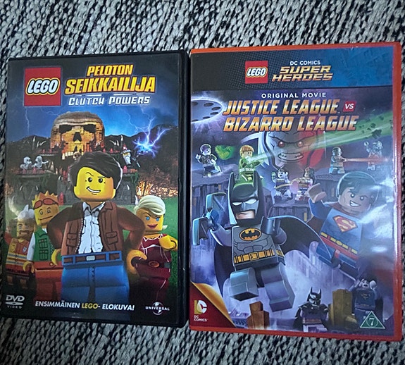 LEGO DVD-elokuvat 2 kpl: Peloton seikkailija & Justice League vs Bizarro League