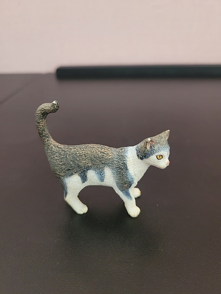 Schleich harmaa/valkoinen kissa