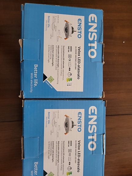 Ensto Velox LED-alasvalo 9 W 3000 K IP44