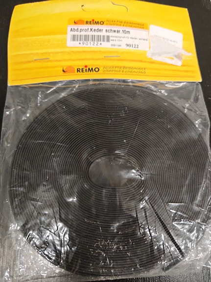 Asuntovaunun tai auton listan peitenauha 12mm