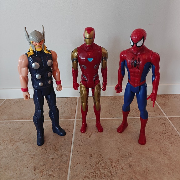 Marvel Thor, Iron Man ja Spider-Man