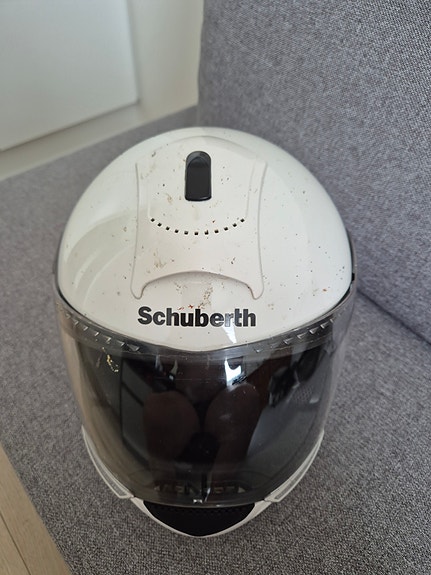 Schuberth C3 avattava moottoripyöräkypärä valkoinen