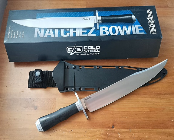 Cold Steel Natchez Bowie + nahkatuppi
