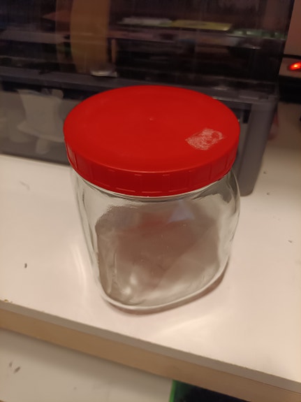 Riihimäen lasin 1l Ilves purkki