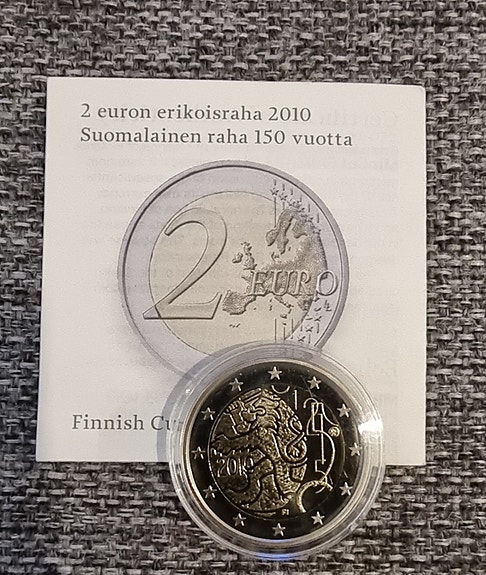 2 euroa Suomi 2010 - Suomalainen raha 150v PROOF
