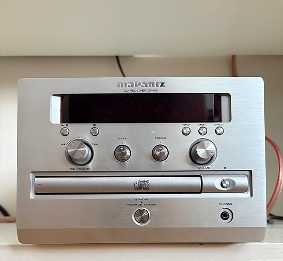 Marantz CR401 CD-soitin/viritinvahvistin hopea