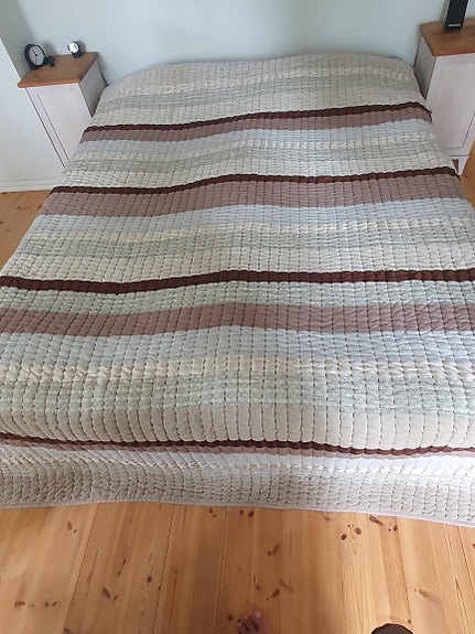 Stockmann Decor päiväpeitto beige / raidallinen
