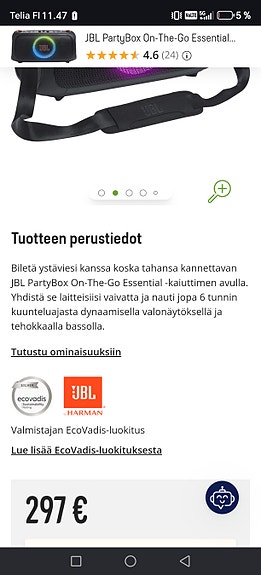 Jbl party otg matkakaiutin