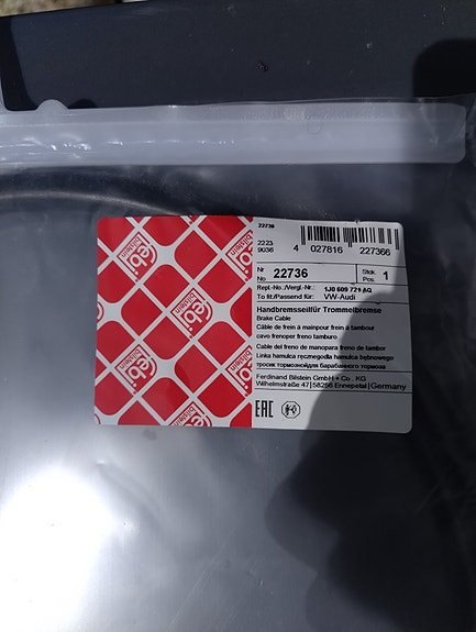 Käsijarruvaijerit Febi bilstein