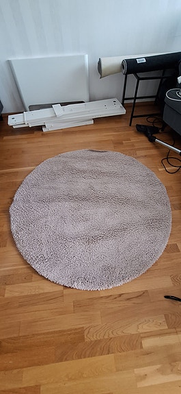 Pyöreä 130cm siisti matto, Ikea Ådum