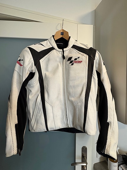 Alpinestars MotoGP nahkatakki koko 40 valkoinen musta