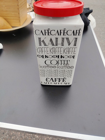 Arabia kahvipurkki keramiikka