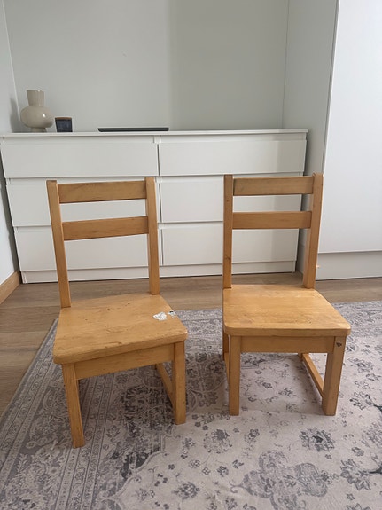 IKEA lasten tuolit puu