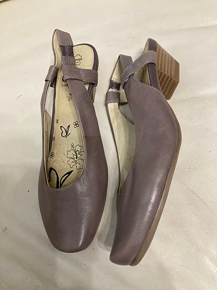 Caprice nahkaiset slingback-kengät koko 37 liila
