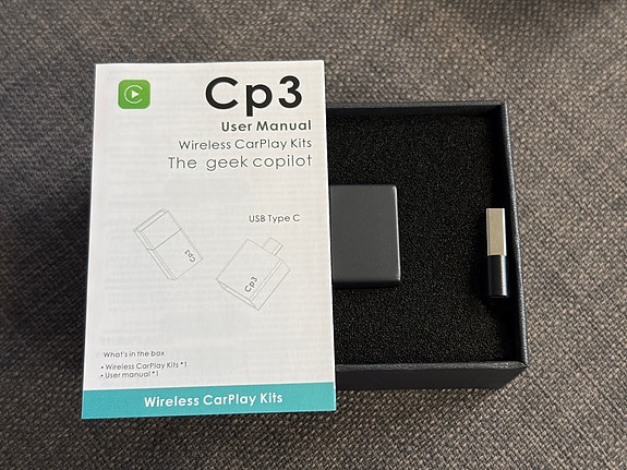 Langaton CarPlay adapteri, CNDPSTE CP3 USB-C