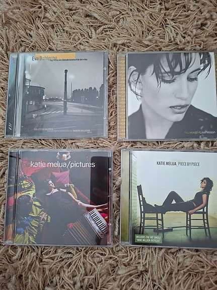 CD-levyt Katie Melua, Lisa Nilsson ja Eva Dahlgren