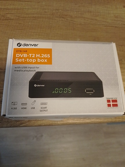 Denver Digiboksi antenniverkkoon on DVB-T2 H.265-digisovitin uusi