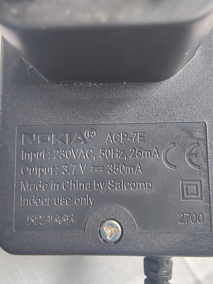 Nokia ACP-7E laturi