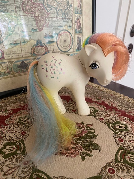 MLP G1 Confetti Rainbow Pony