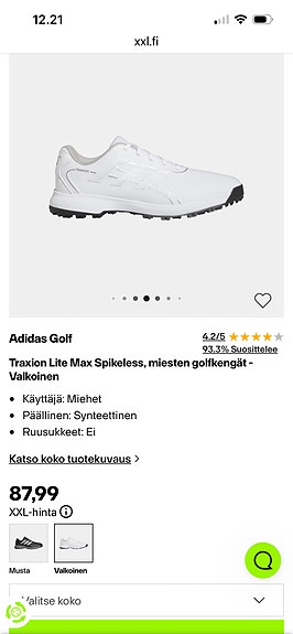 Adidas Traxion Lite Max miesten golf kengät