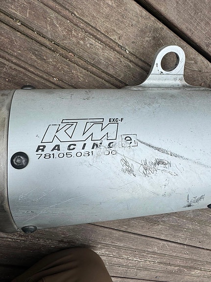 KTM EXC-F alkuperäinen pakoputkisto / äänenvaimennin – 781.05.031.000