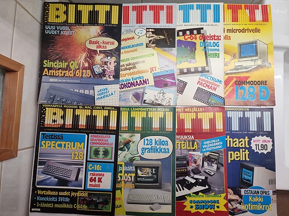 Mikrobitti-lehti 8 kpl 1986