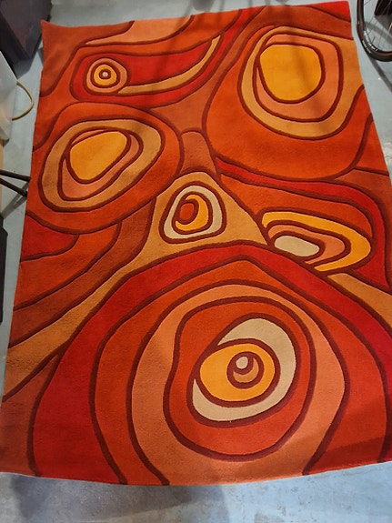 Retrotyylinen matto, 240 x 170 cm