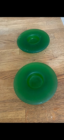 Iittala Nappi kynttilänjalat vihreä/matta 2 kpl