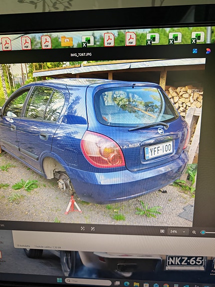 Nissan Almeran etuovet + etulokari