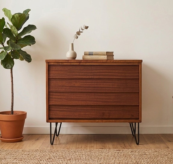 Vintage teak lipasto - VARATTU