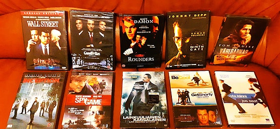 Dvd-Elokuvia Wall Street Mafiaveljet Rounders Star Wars Kaava 51 yms