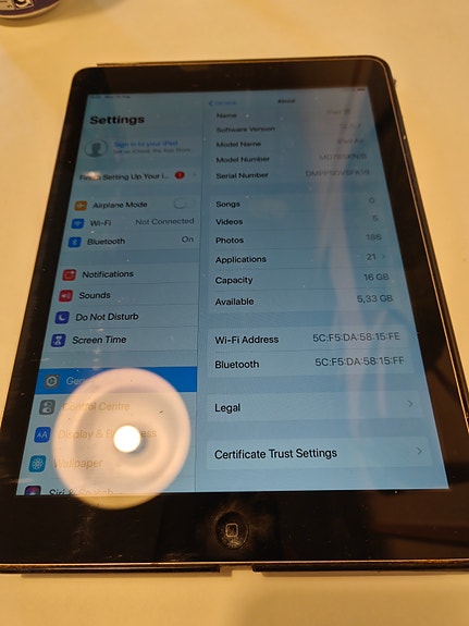 iPad Air 16gb