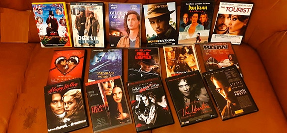 Dvd-Elokuvia Johnny Depp