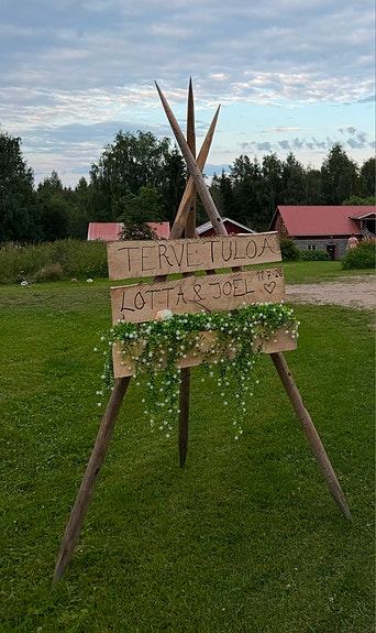 Tervetuloa -kyltti