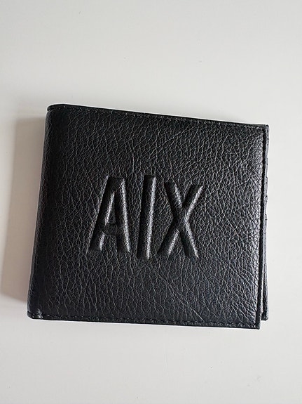 Armani AX miesten nahkalompakko musta