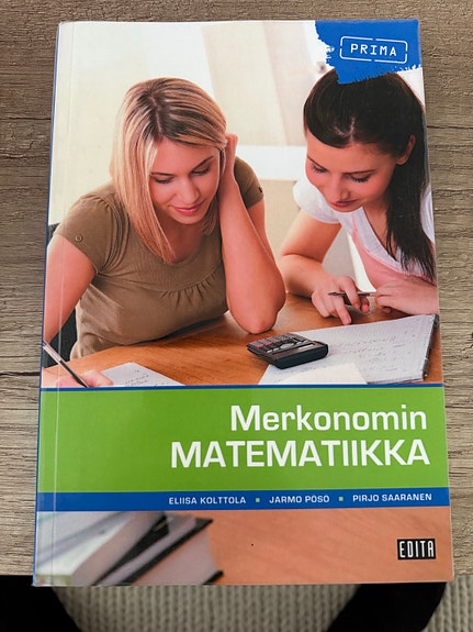 Merkonomin matematiikka -oppikirja