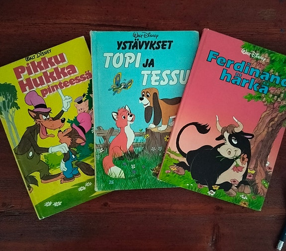 Disney lastenkirjat Pikku Hukka, Topi ja Tessu, Ferdinand-härkä