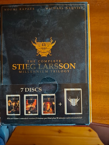 Stieg Larsson Millennium Trilogy DVD-boksi 7 levyä